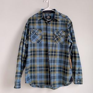 Levitate blue flannel